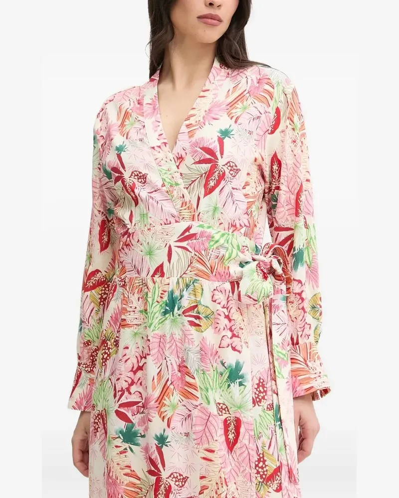 Melissa Odabash Melina Maxikleid mit tropischem Print - Rosa Rosa