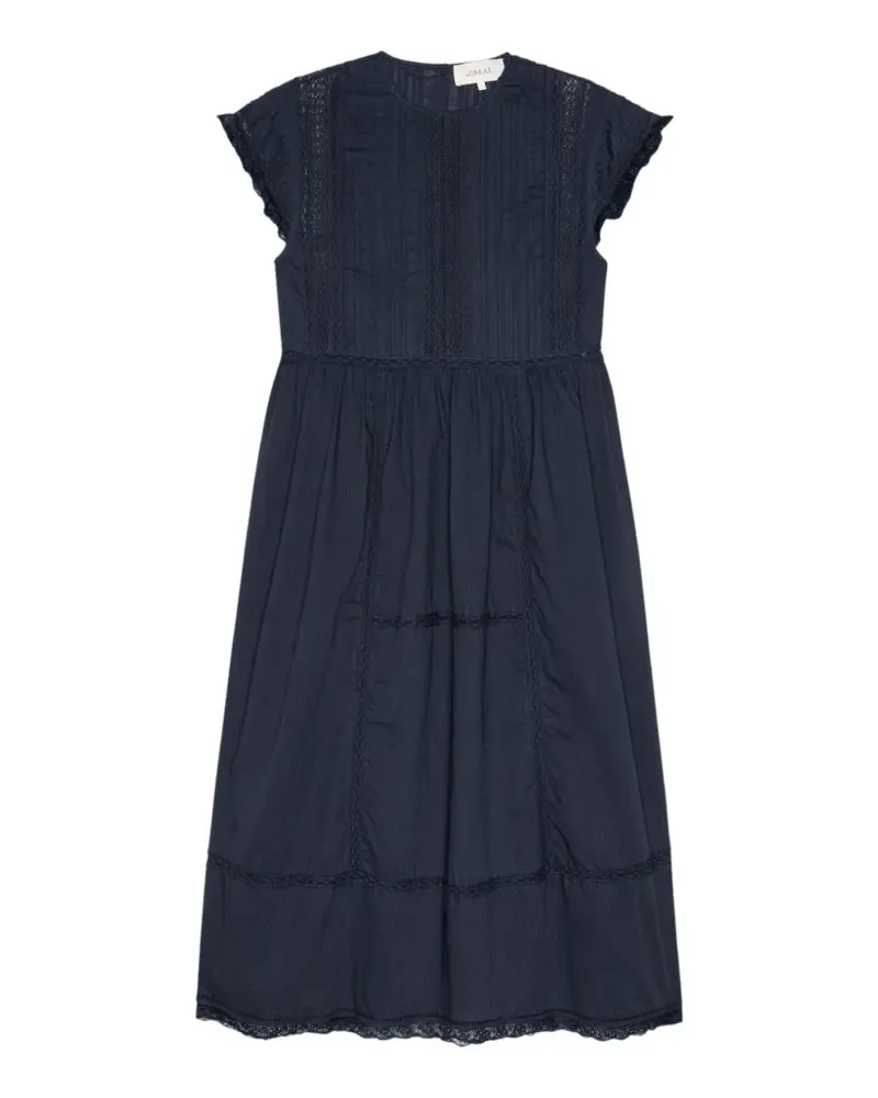 The Great Sonnet lace-trim midi dress - Blau Blau