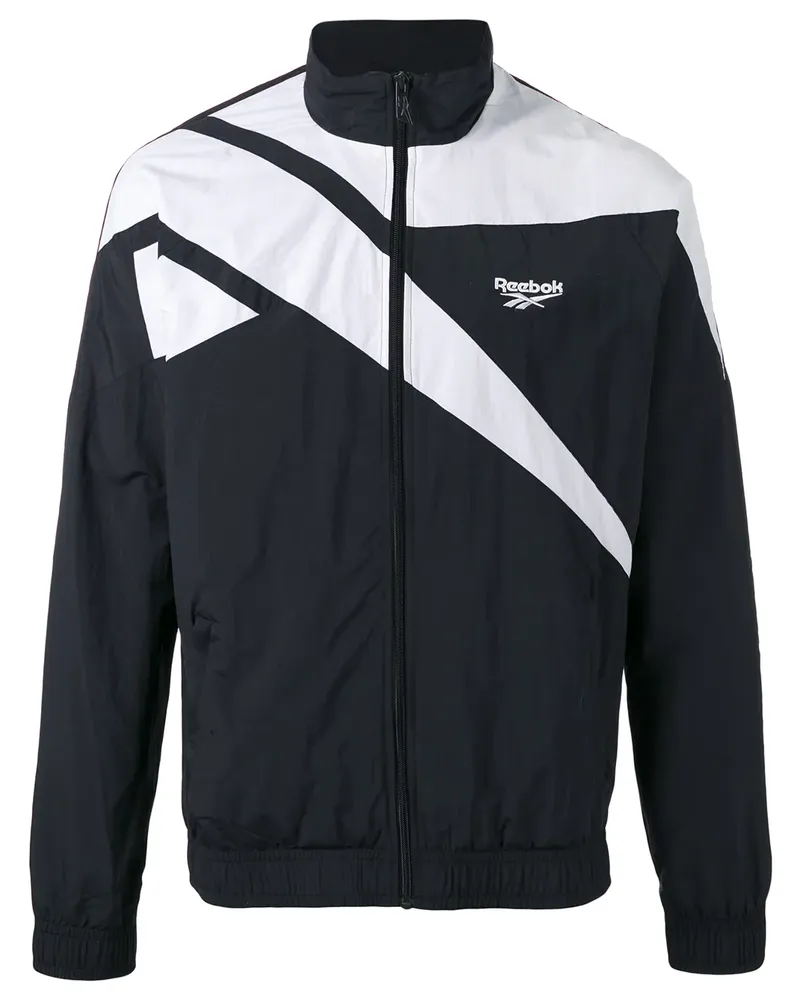 Reebok Trainingsjacke mit diagonalen Streifen - Blau Blau