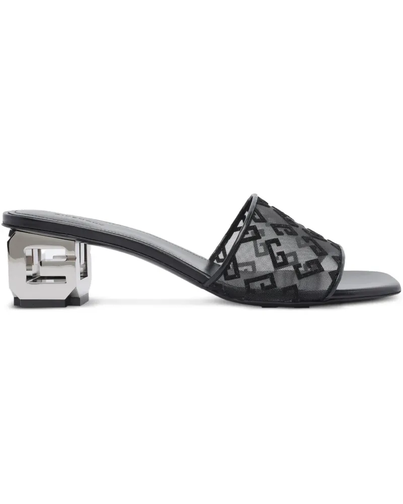 Givenchy 4G Net G-Cube Mules 45mm - Schwarz Schwarz