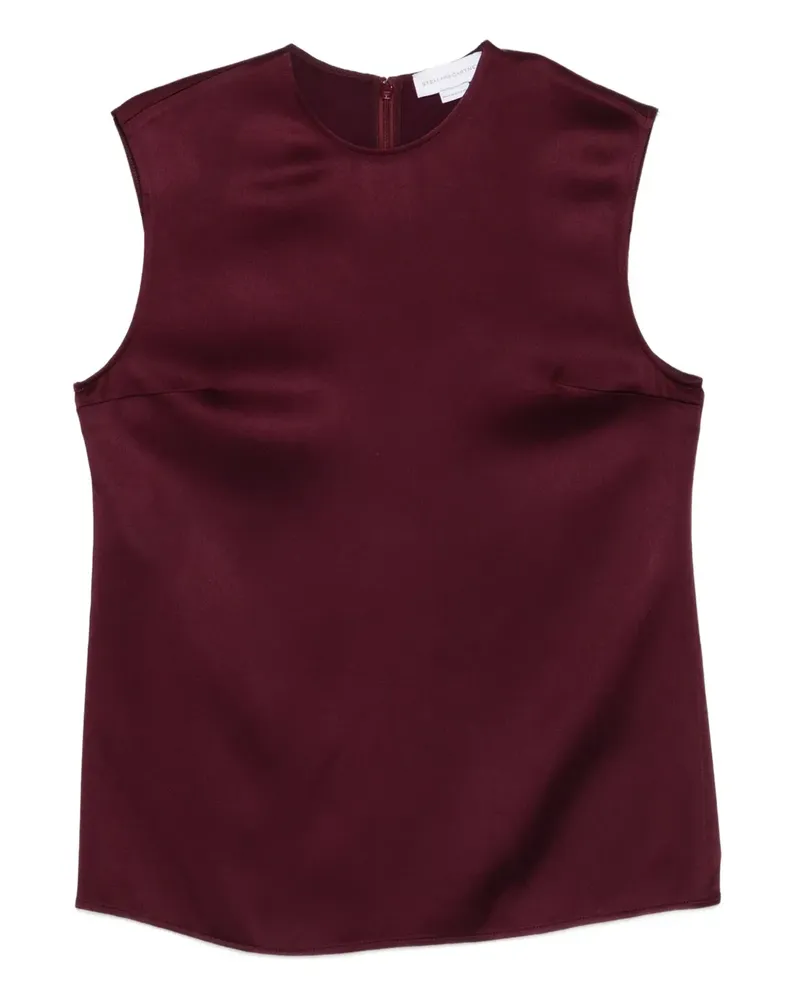 Stella McCartney Top mit rundem Ausschnitt - Rot Rot