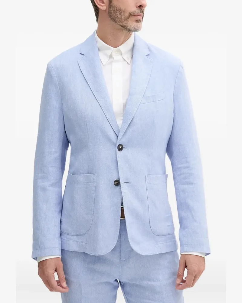 Benetton single-breasted blazer - Blau Blau