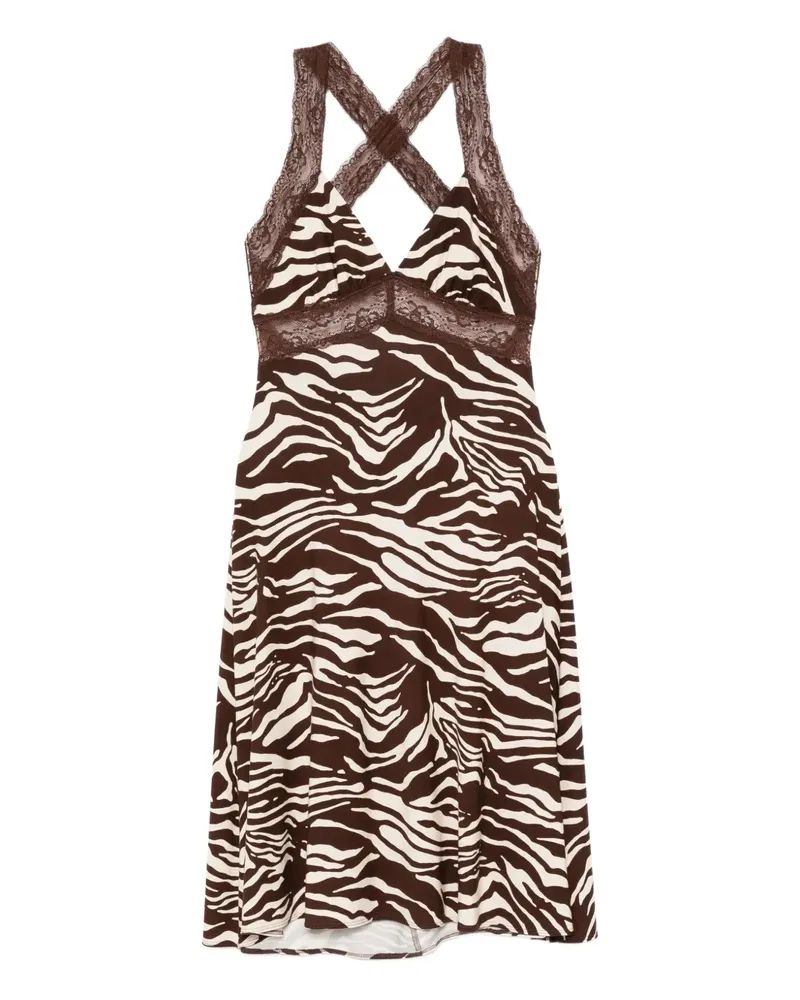 Reformation London Kleid - Braun Braun