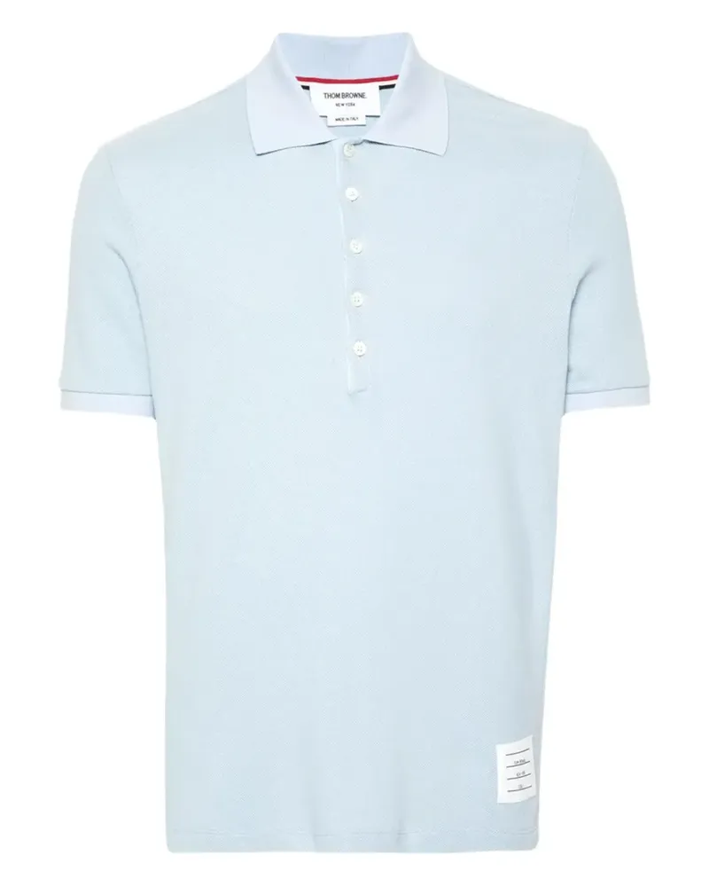 Thom Browne Poloshirt mit kurzen Ärmeln - Blau Blau