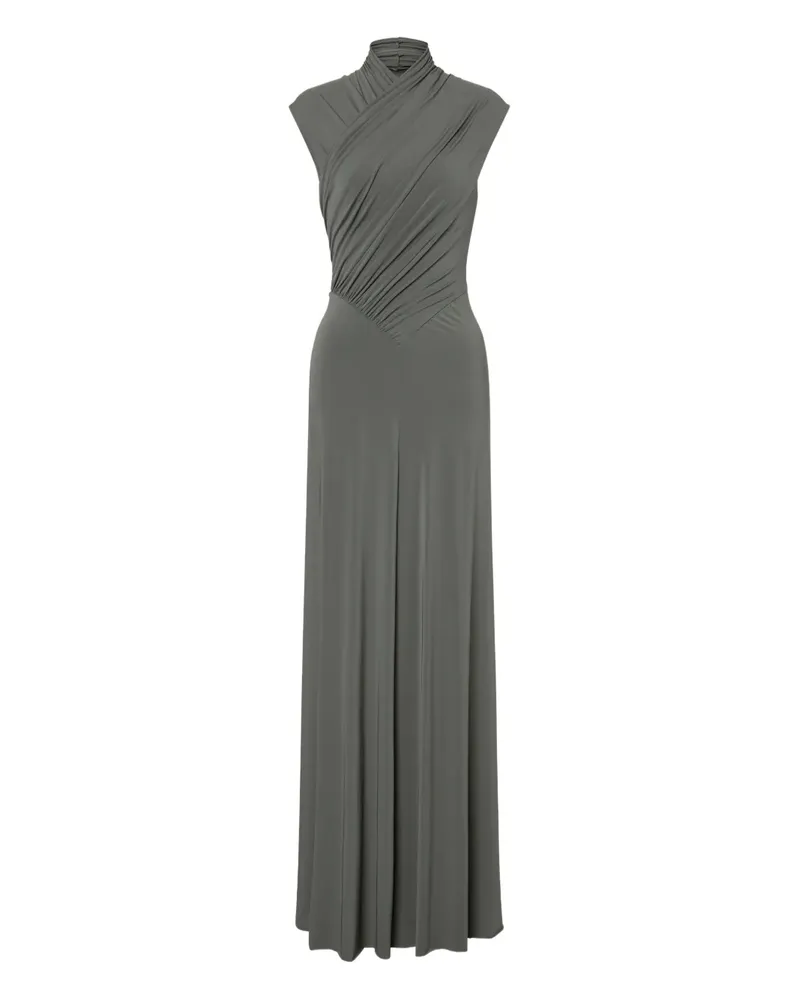 Alberta Ferretti Langes Kleid - Grau Grau