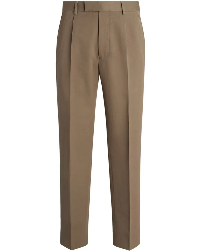 Ermenegildo Zegna Plissierte Hose - Braun Braun