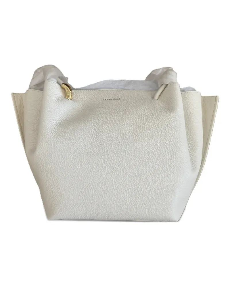 Coccinelle Tote Bag mit Ring-Henkel - Nude Nude