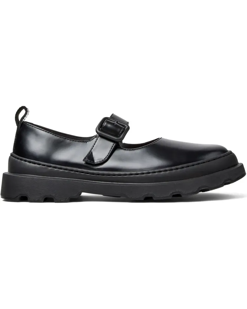 Camper Loafer mit Schnallenriemen - Schwarz Schwarz