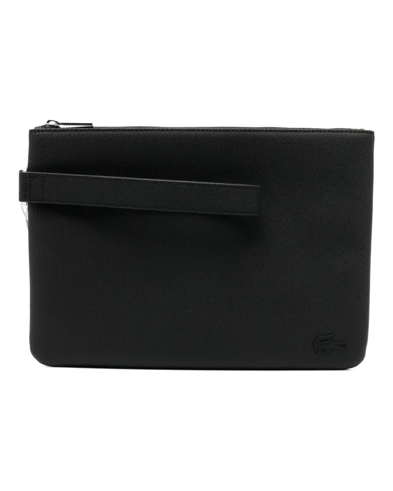 Lacoste Clutch mit Logo-Prägung - Schwarz Schwarz