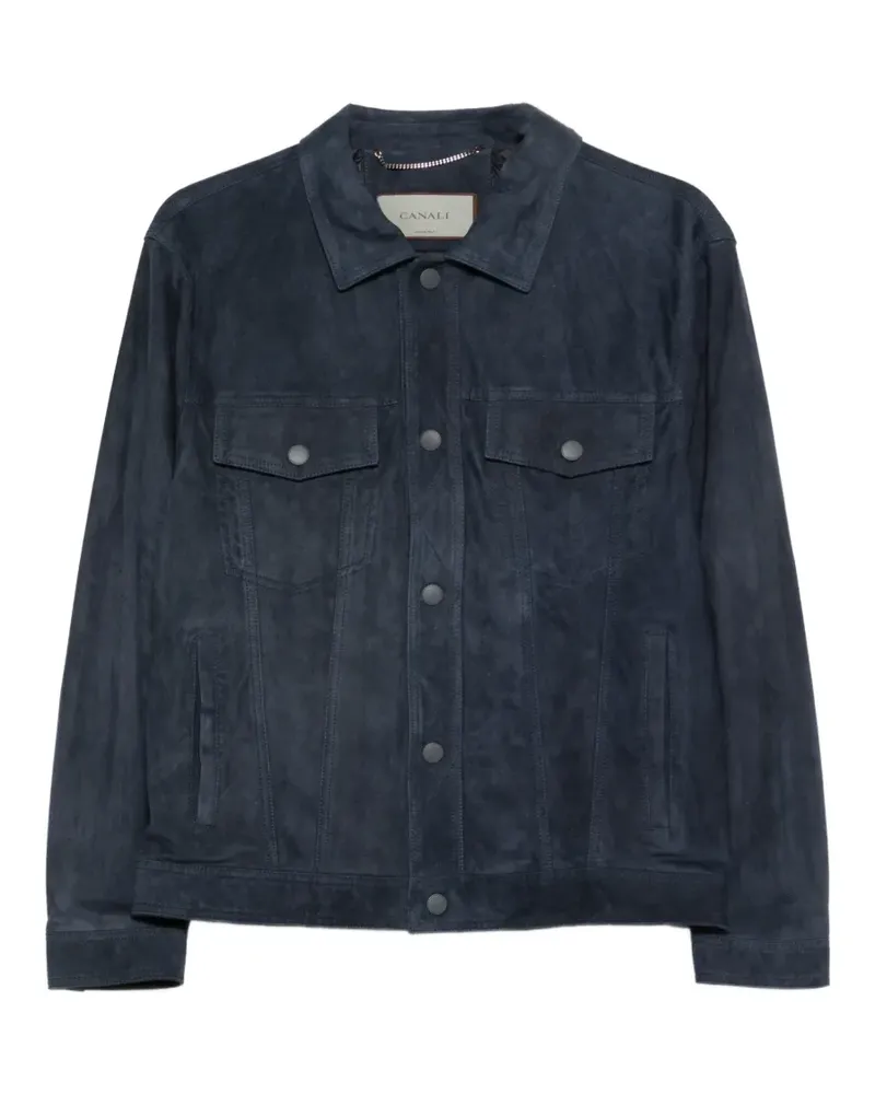 Canali buttoned pocket jacket - Blau Blau