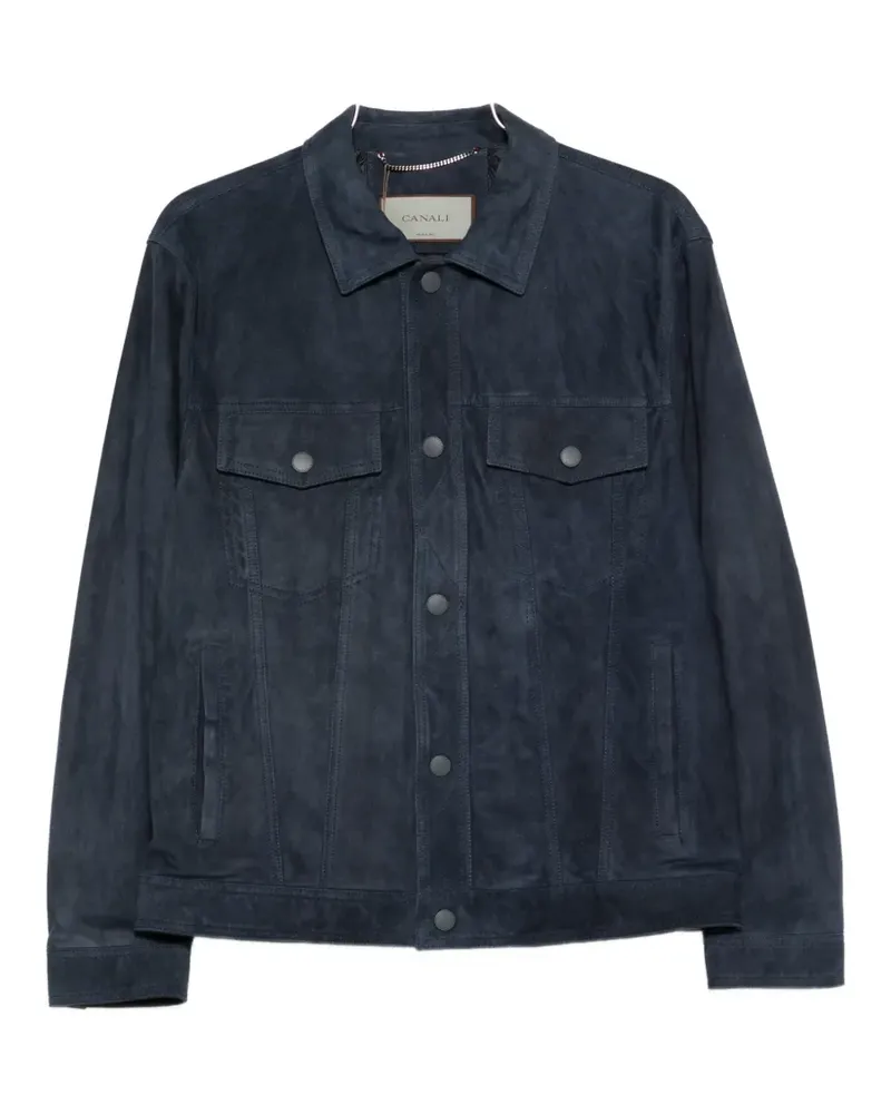Canali buttoned pocket jacket - Blau Blau