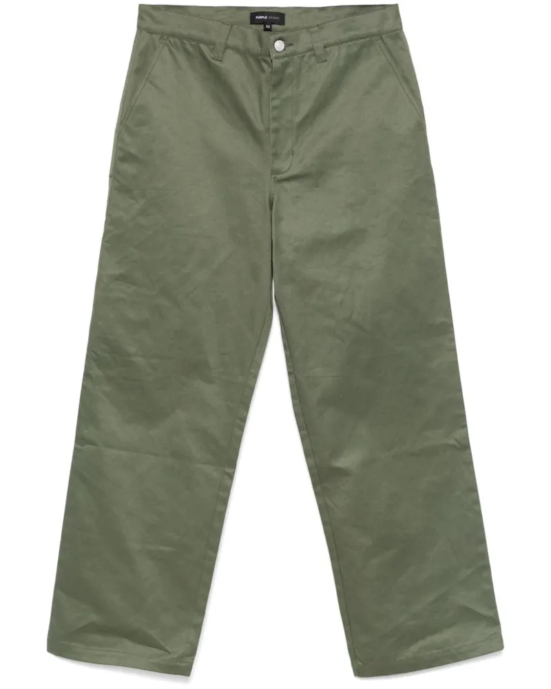 PURPLE BRAND Gerade Hose - Grün Grün