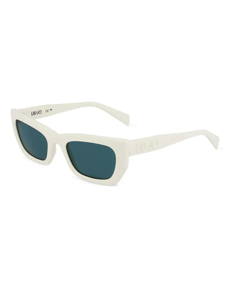 Liu Jo Sonnenbrille mit eckigem Gestell - Weiß Weiß