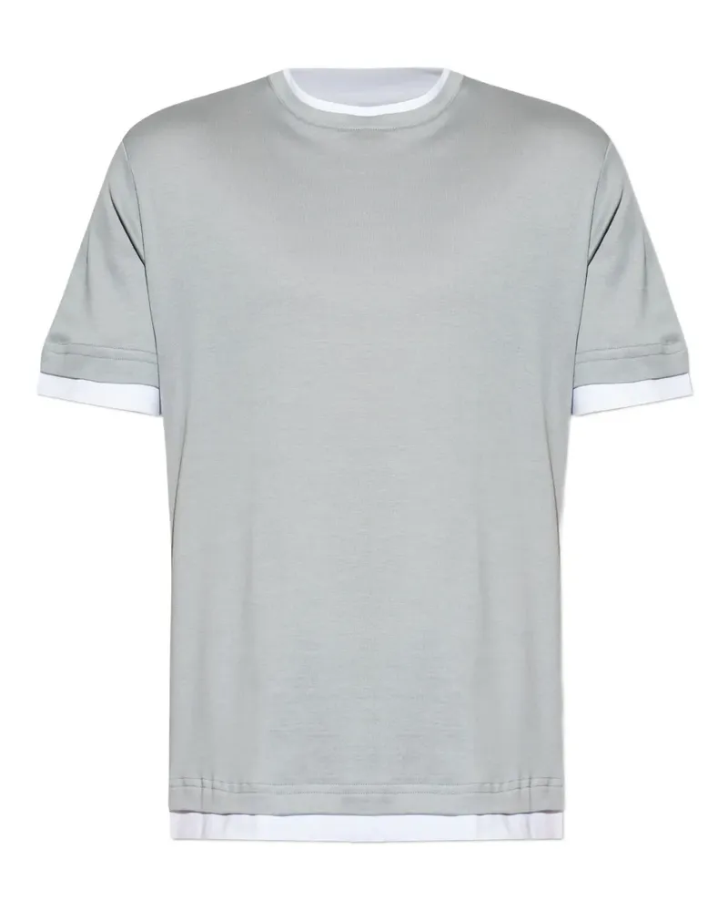 Eleventy T-Shirt mit rundem Ausschnitt - Grau Grau