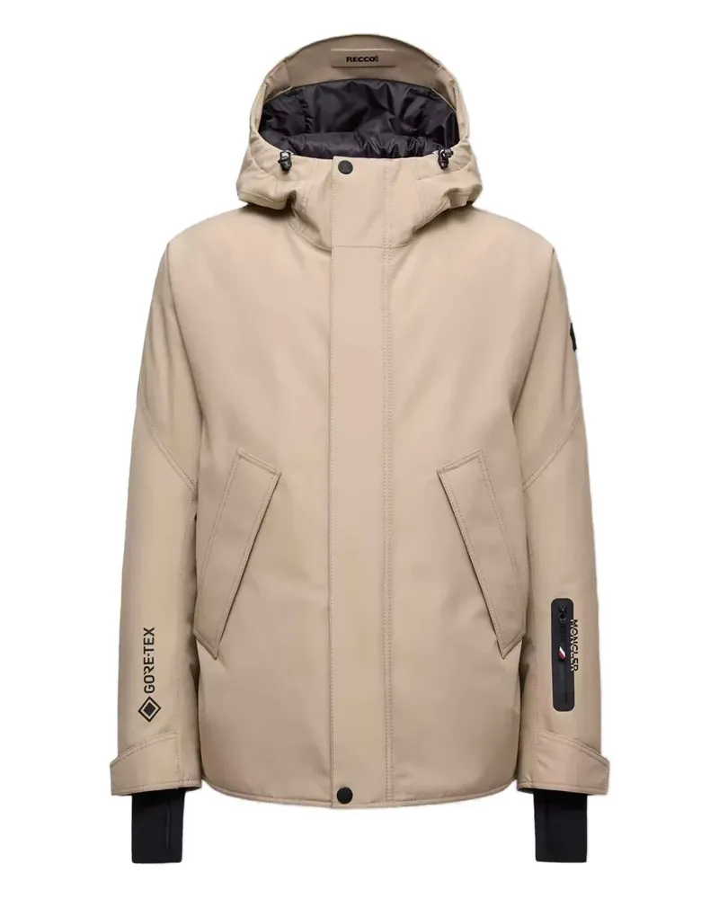 Moncler adjustable hood quilted jacket - Nude Nude