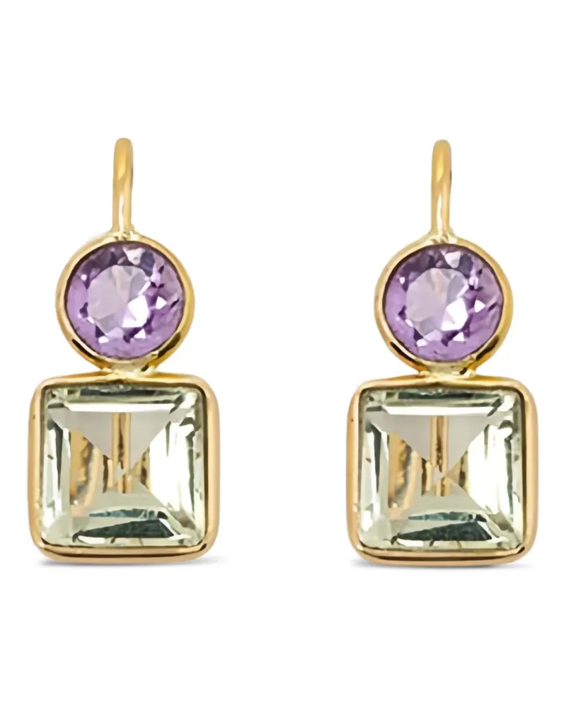 Lizzie Fortunato Pastille amethyst earrings - Gold Gold