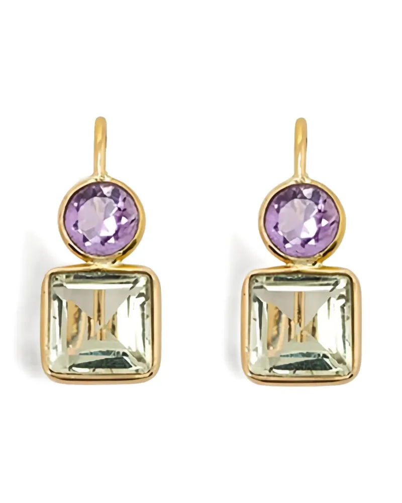 Lizzie Fortunato Pastille amethyst earrings - Gold Gold