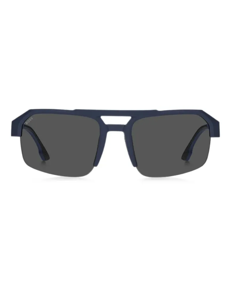 HUGO BOSS square-frame sunglasses - Blau Blau