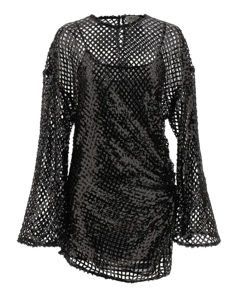 ATTICO Minikleid mit Pailletten - Schwarz Schwarz