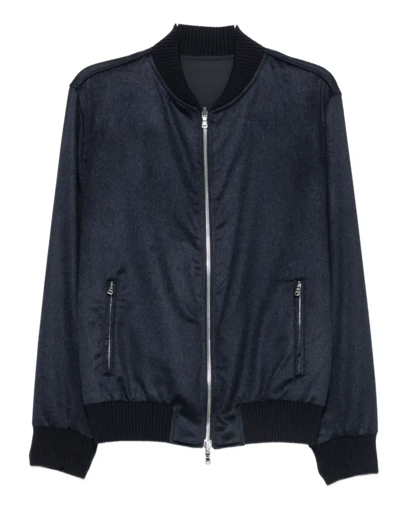 BARBA zip-up bomber jacket - Blau Blau