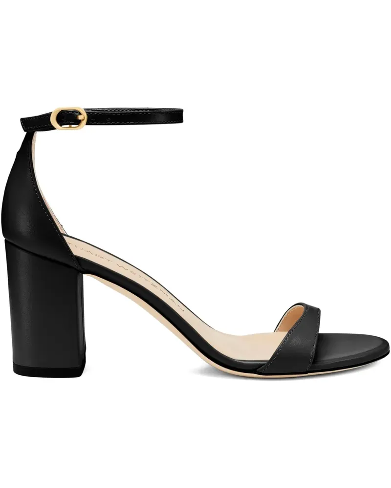 Stuart Weitzman Sandalen aus Wildleder 75mm - Schwarz Schwarz