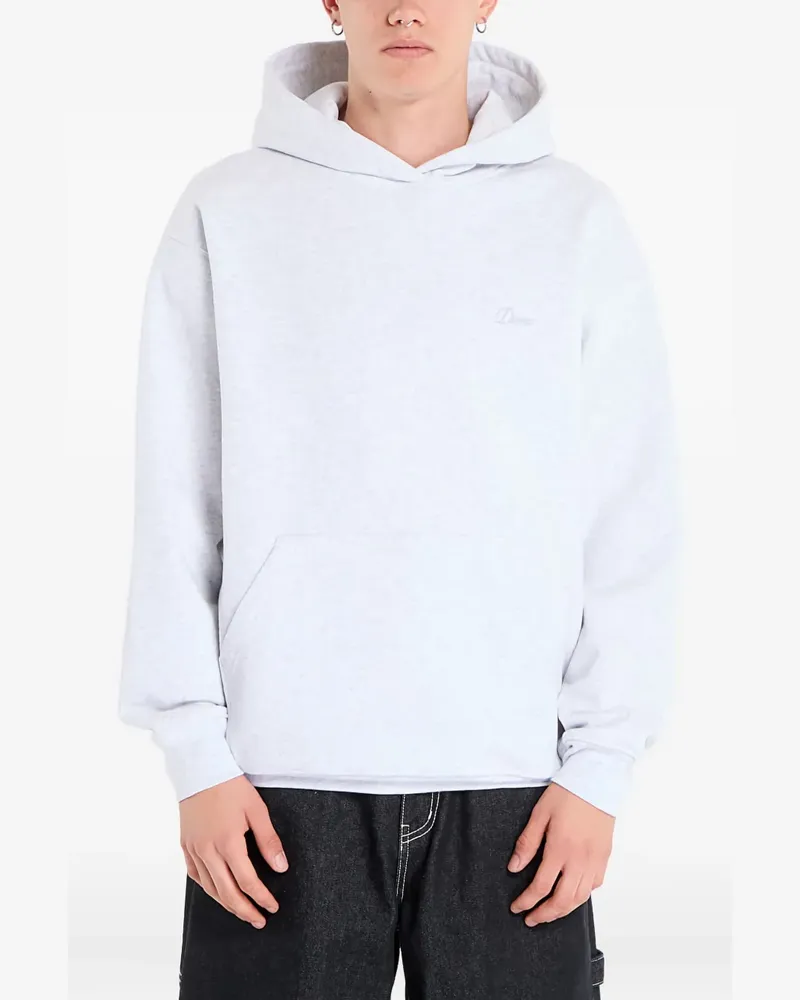 Dime Hoodie mit kleinem kursiven Logo - Grau Grau