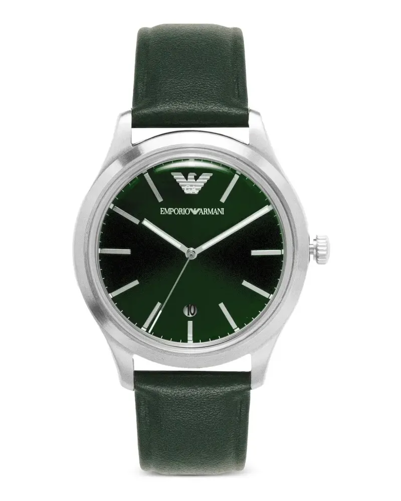 Emporio Armani Armbanduhr mit Logo-Detail 41mm - Grün Grün