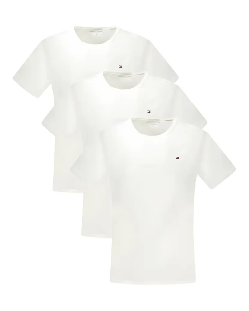 Tommy Hilfiger T-Shirts mit Logo-Stickerei (3er-Set) - Weiß Weiß