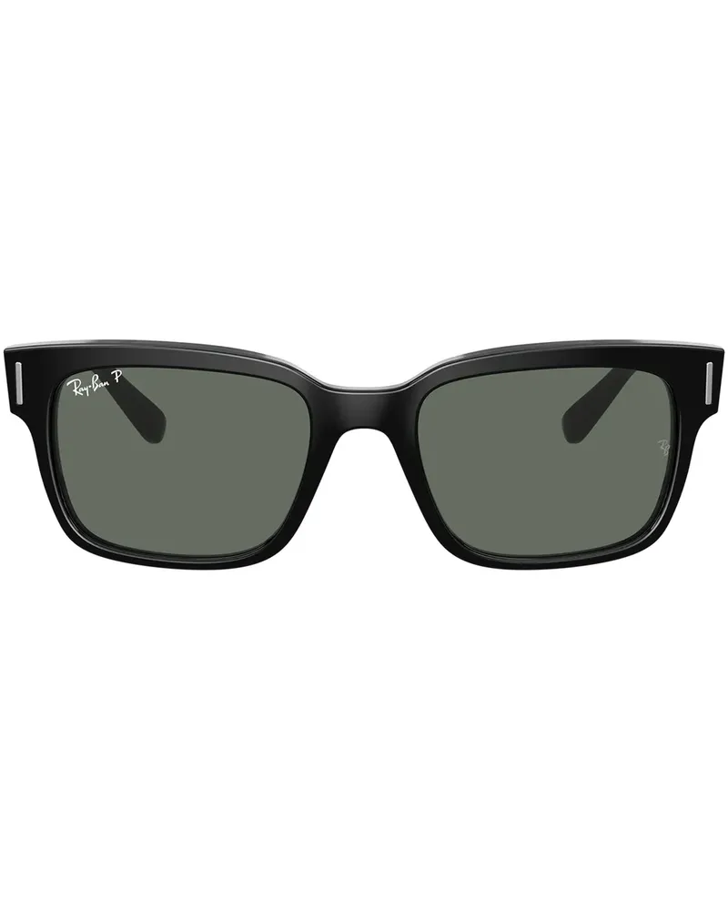 Ray Ban Eckige Jeffrey Sonnenbrille - Schwarz Schwarz