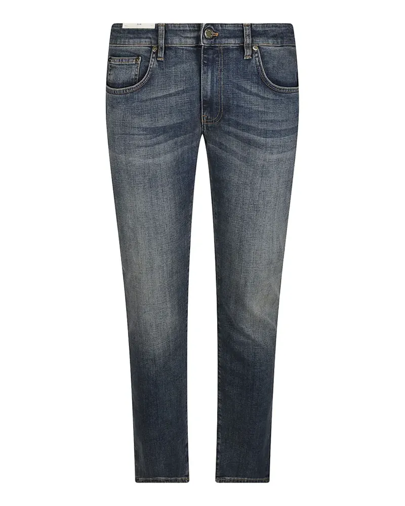 PT TORINO Ausgeblichene Slim-Fit-Jeans - Blau Blau