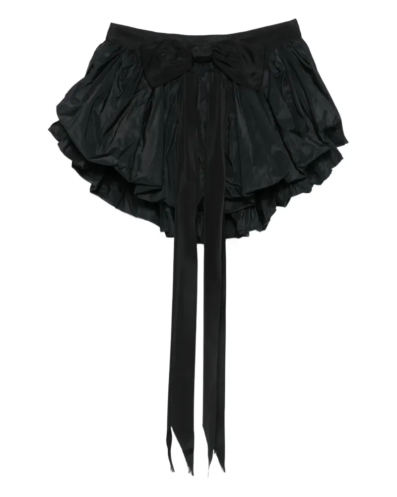 Dsquared2 Gerüschter Minirock mit Schleife - Schwarz Schwarz