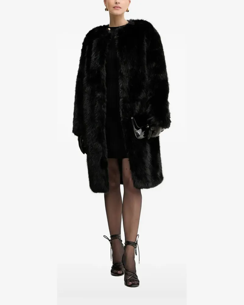Silvian Heach faux-fur coat - Schwarz Schwarz