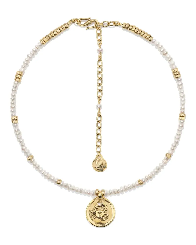 Goossens Paris Astro Cancer Pearls Halskette - Gold Gold
