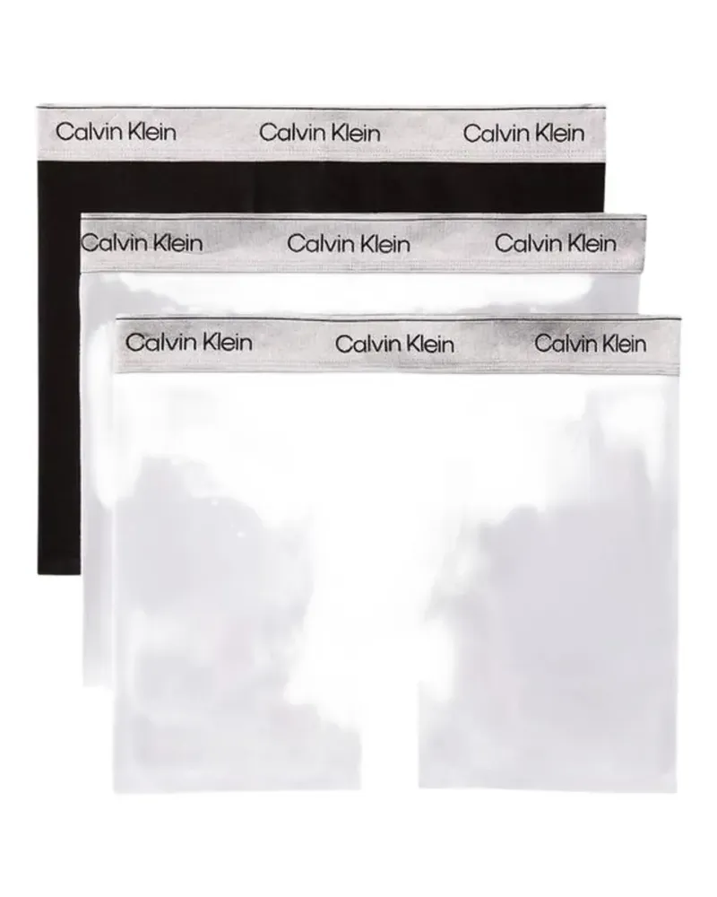 Calvin Klein logo-waistband cotton boxers (set of three) - Schwarz Schwarz