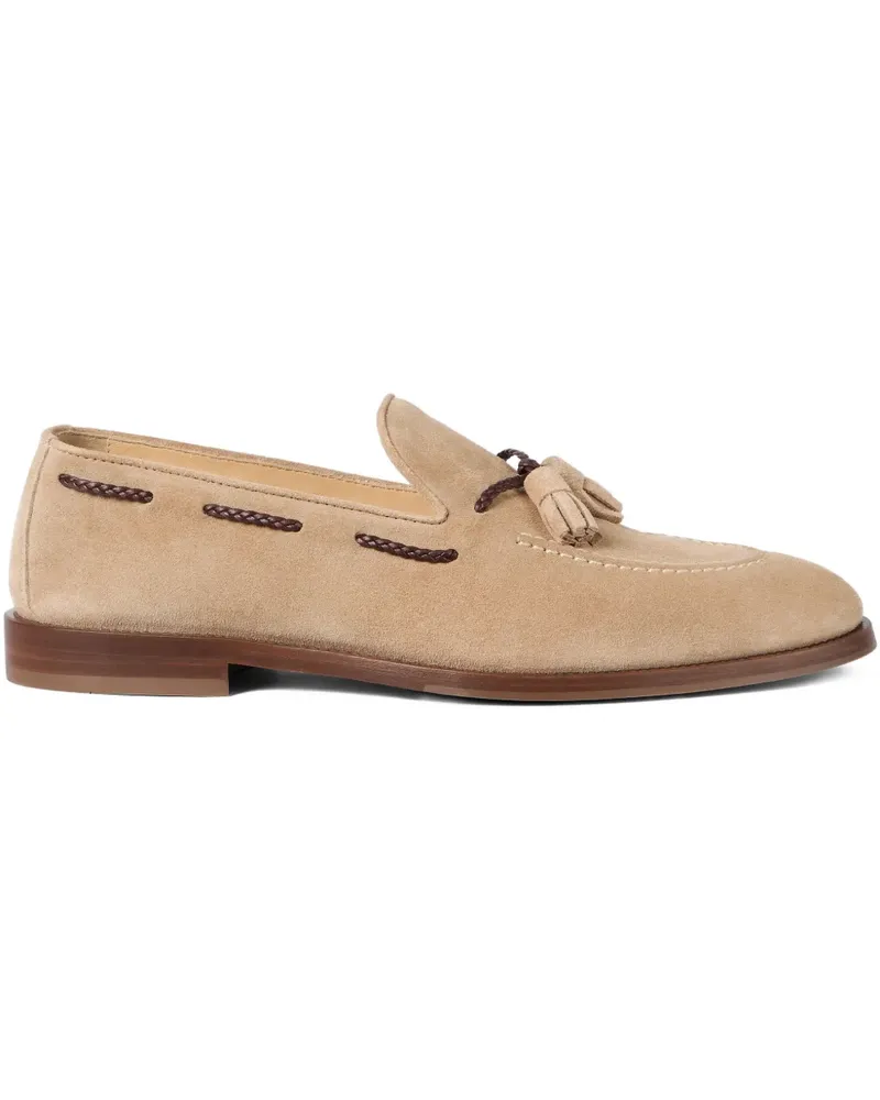 Brunello Cucinelli Loafer mit Quasten - Nude Nude