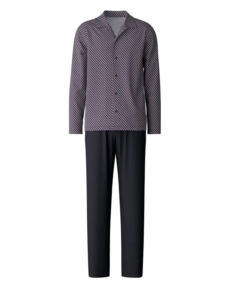 Calida Pyjama mit geometrischem Print - Rot Rot