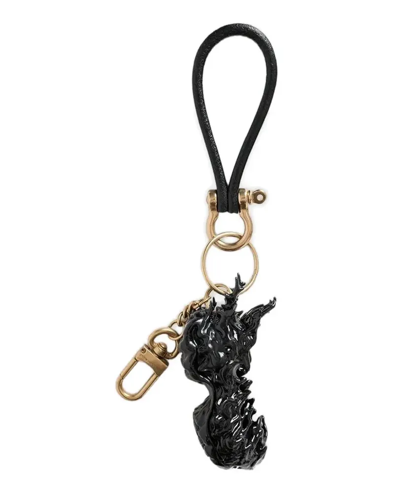 Feng Chen Wang sculpted keyring - Schwarz Schwarz