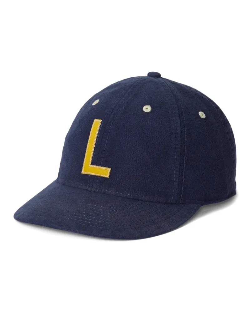 Ralph Lauren Baseballkappe mit Buchstaben-Patch - Blau Blau