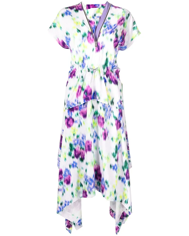 Kenzo Midikleid mit Blumen-Print - Mehrfarbig Mehrfarbig
