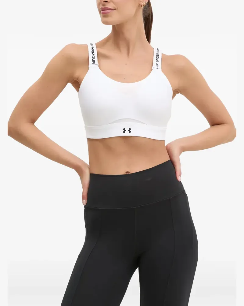 Under Armour Infinity 2.0 Sport-BH mit Logo - Weiß Weiß
