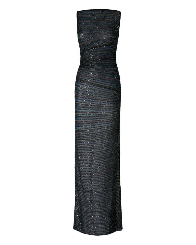 Missoni Maxikleid mit Pailletten - Schwarz Schwarz