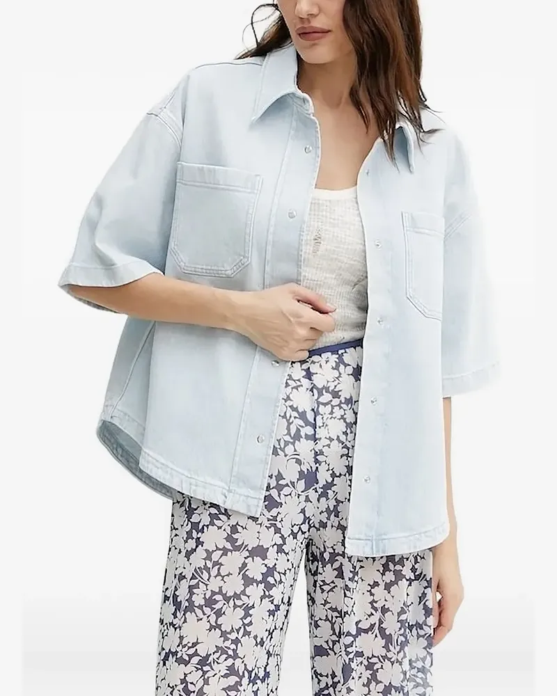 IVY & OAK Hemd mit Taschendetail - Blau Blau