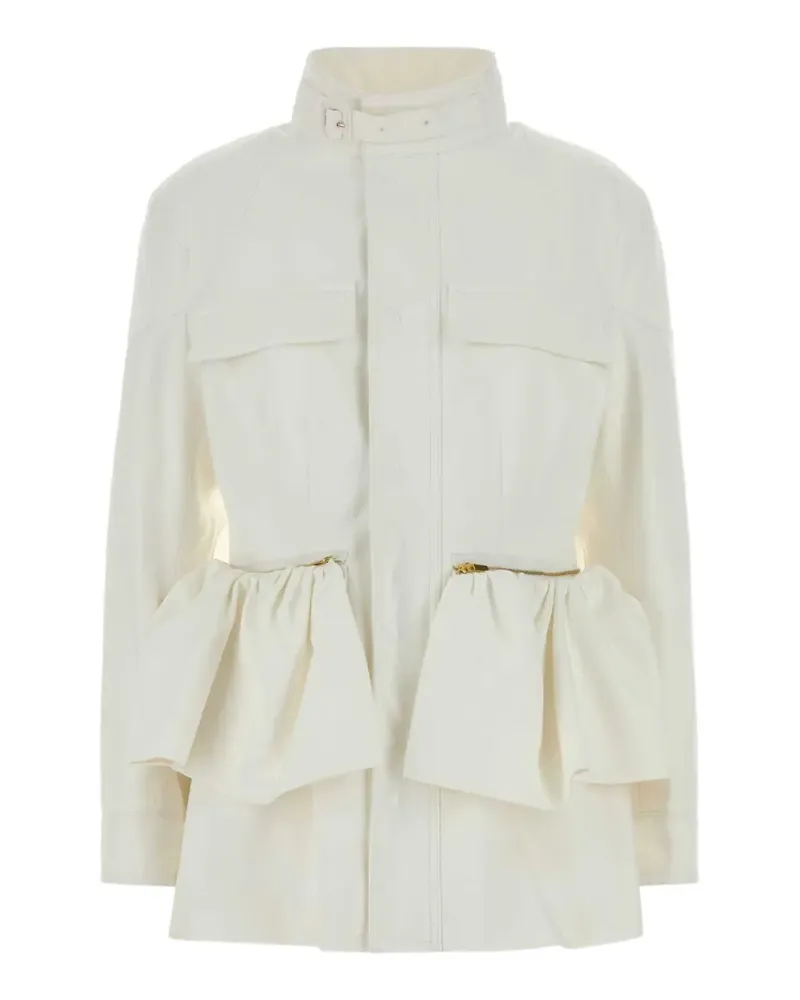 Carven Esperanto ruffled jacket - Nude Nude