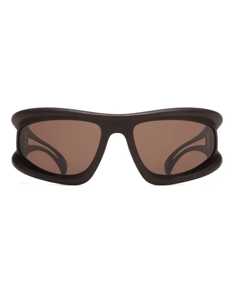 Mykita Sonnenbrille mit Shield-Gestell - Braun Braun