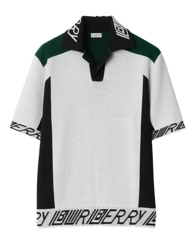 Burberry T-Shirt aus Wolle - Weiß Weiß