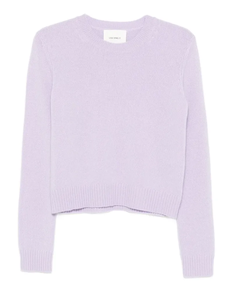 Lisa Yang Kaschmirpullover mit rundem Ausschnitt - Violett Violett