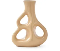 small Three Ears ceramic vase (21cm x 9cm) - Nude