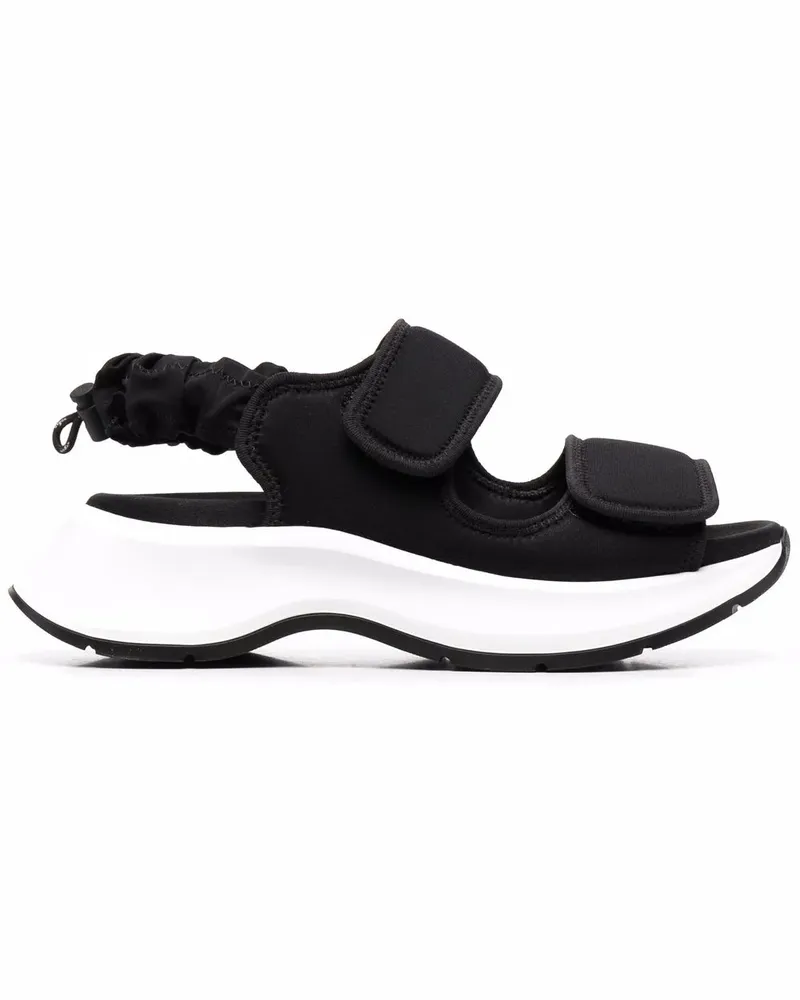 Hogan Klobige Sandalen mit Klettverschluss - Schwarz Schwarz