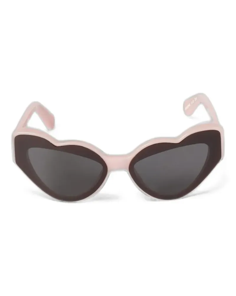 Fiorucci heart cat-eye sunglasses - Rosa Rosa