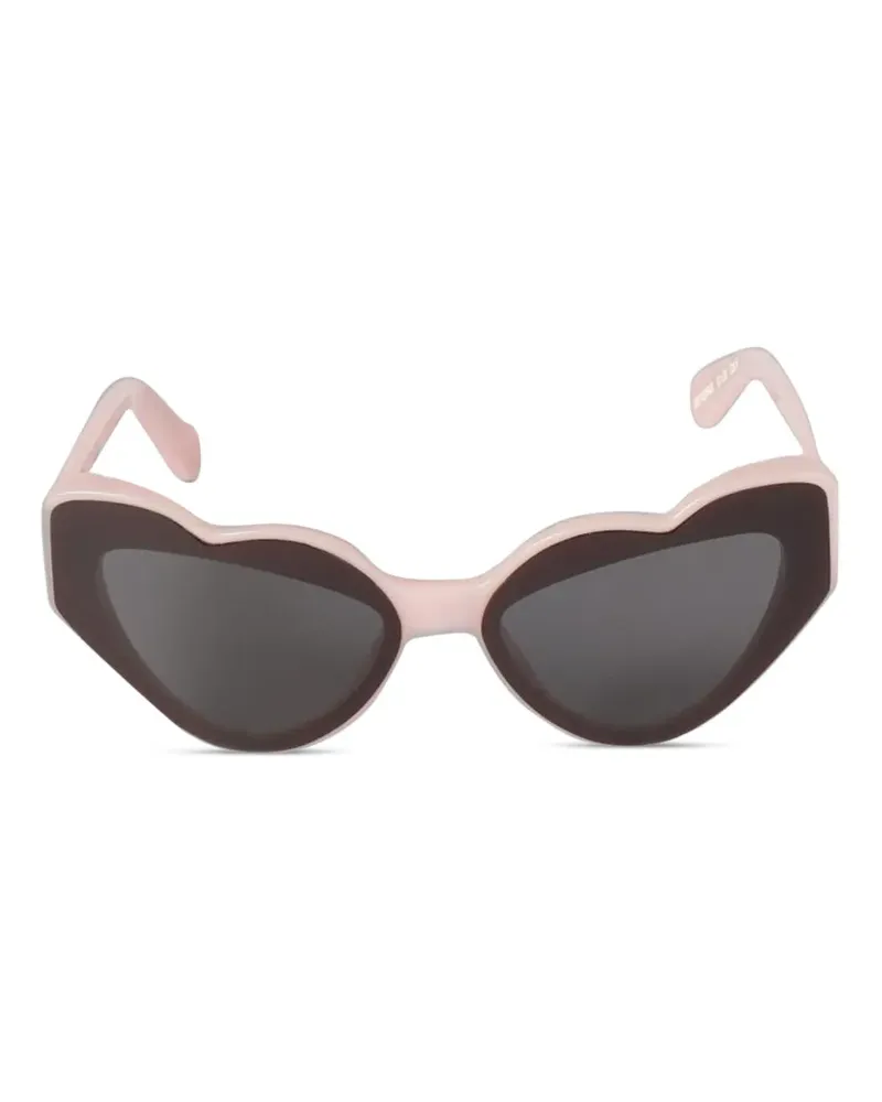 Fiorucci heart cat-eye sunglasses - Rosa Rosa